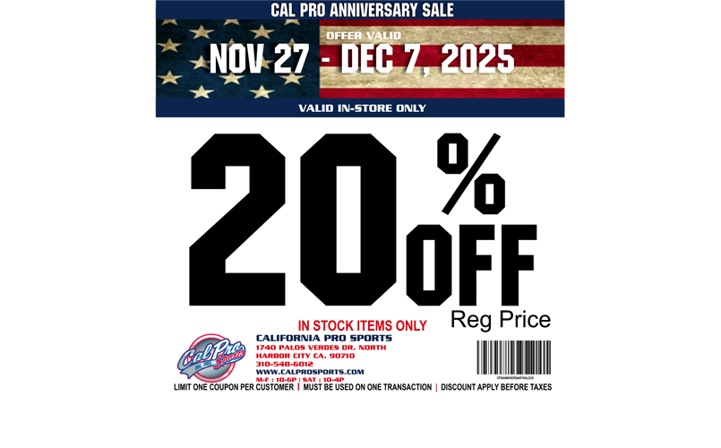 Cal Pro Sports Coupon