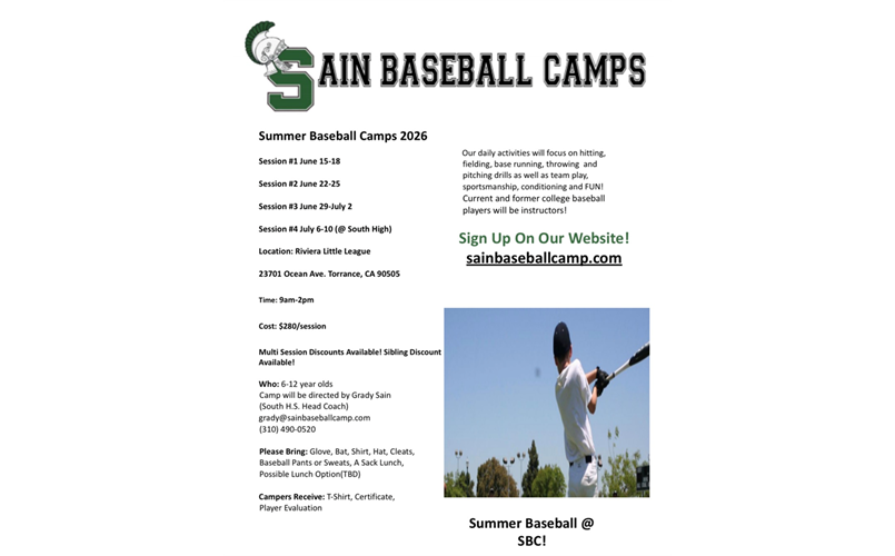 Sain Baseball Camps